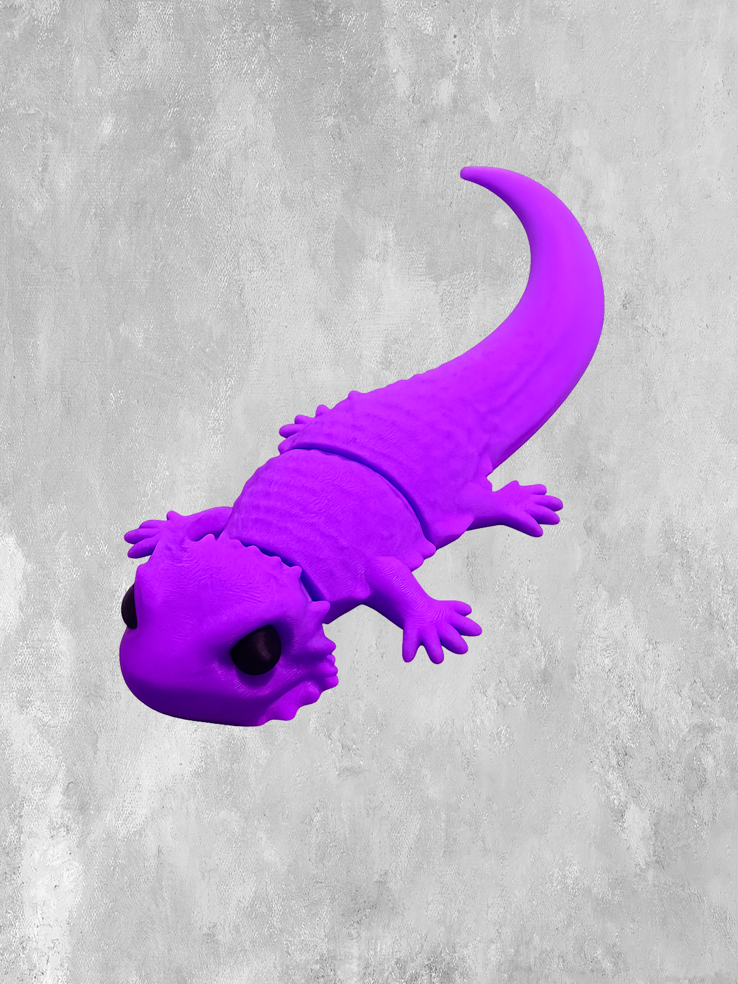 Гибкий гекон фиолетового цвета с подвижным телом