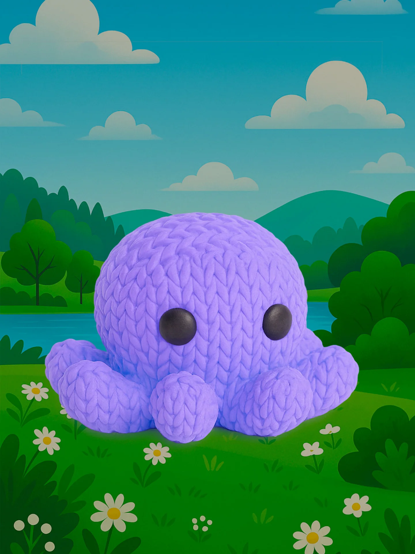 Осьминог - Вязаная семейка