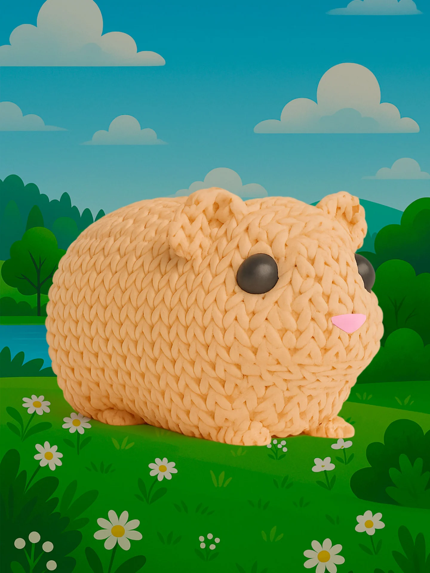 Морская свинка - Вязаная семейка