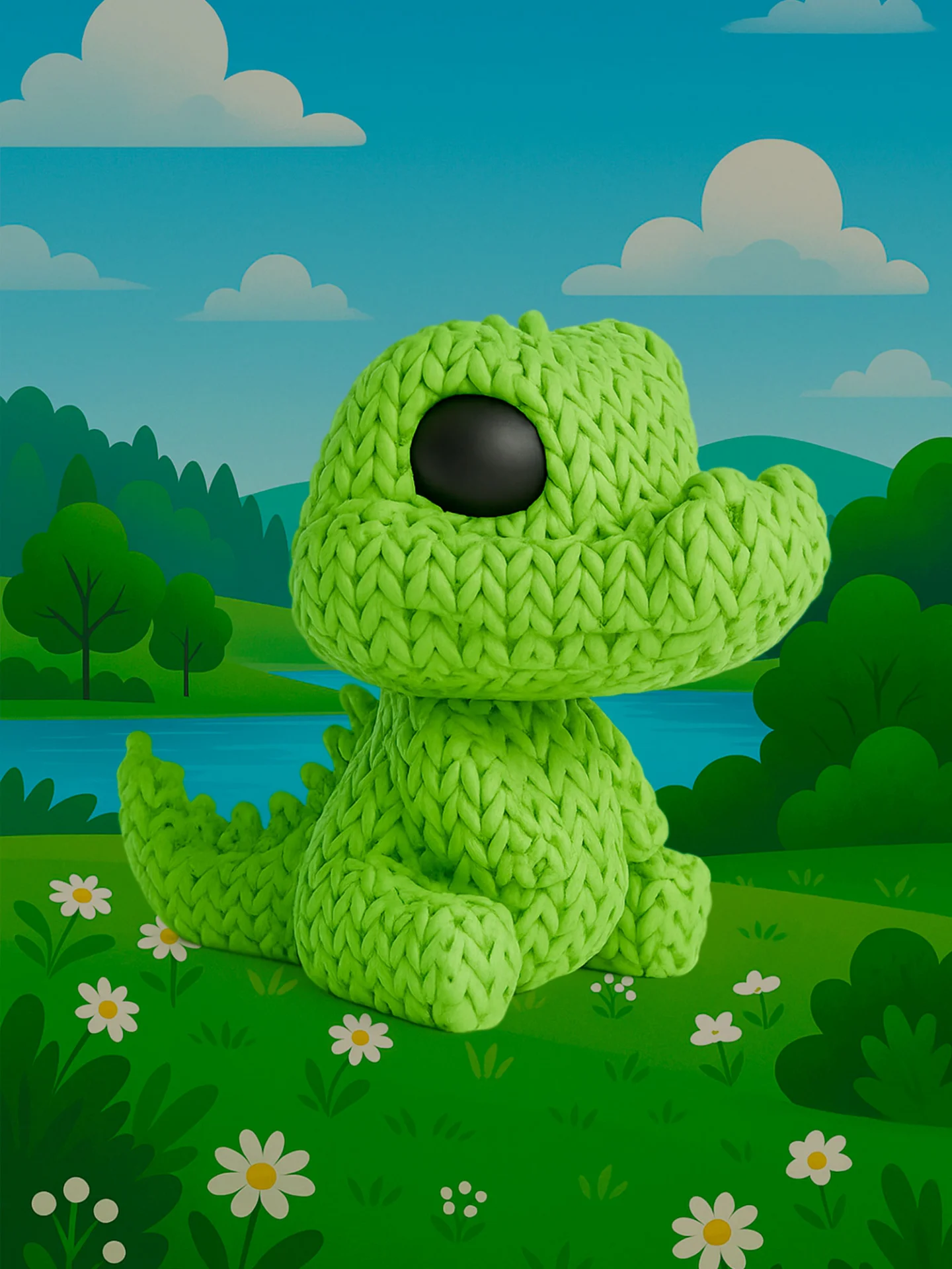 Крокодил - Вязаная семейка