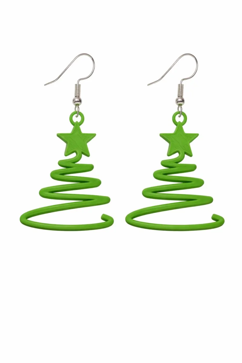 Серьги «Ёлочки» плоские