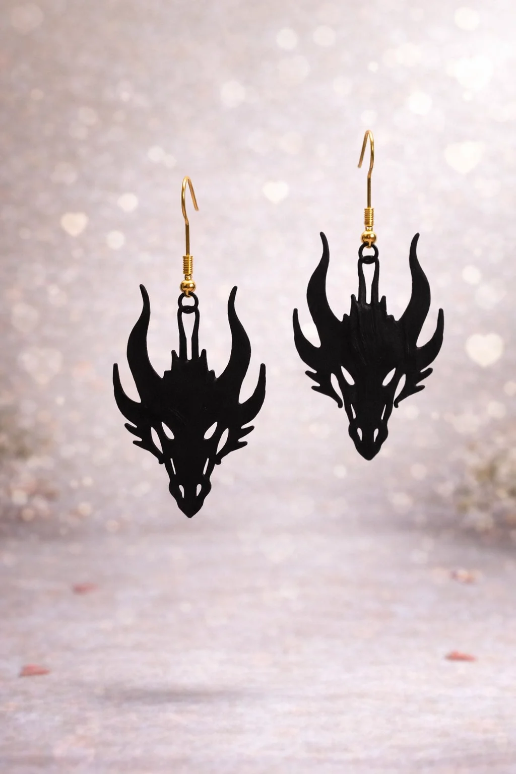 Серьги «Тёмный дракон»