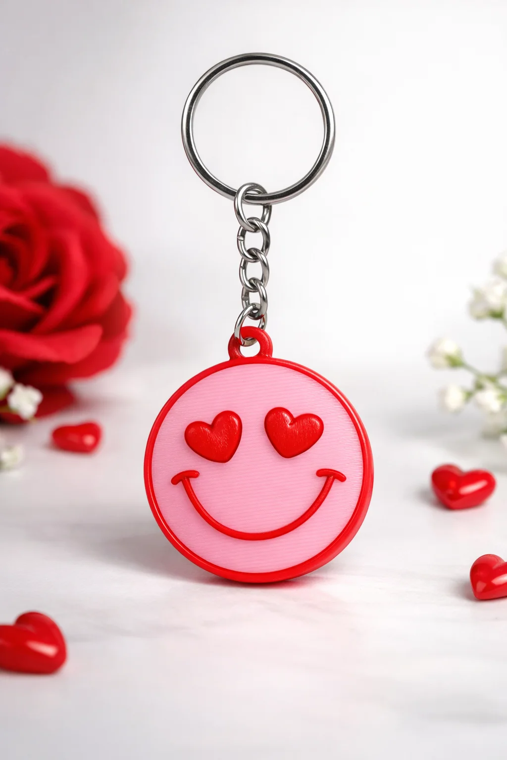 Влюбленный смайлик - брелок